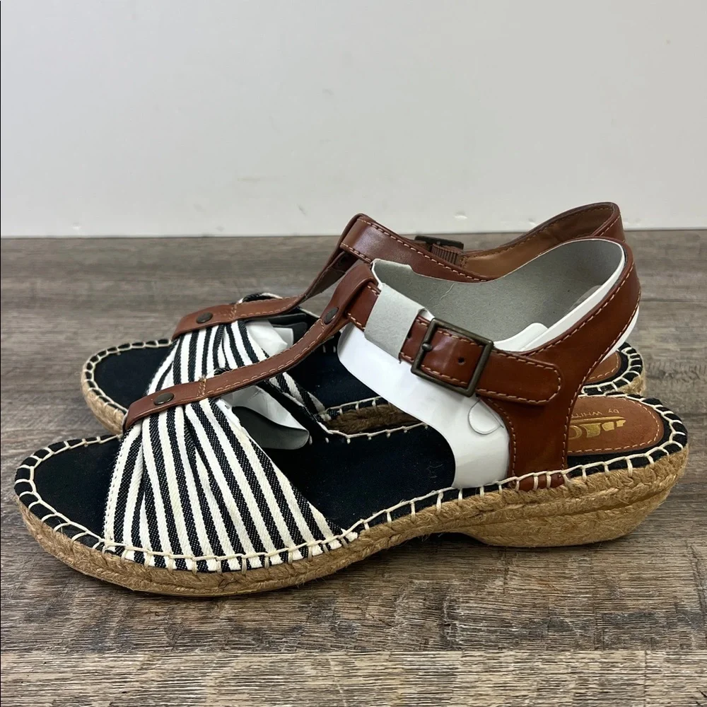 Cliffs By White Mountain Women's Cheerio T-Strap Espadrille Sandals